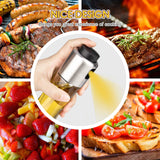 9 x Brand New mafiti Oil Sprayer Stainless Steel Oil Sprayer Oil Spray Bottle, Multifunctional Oil Spray Bottle Oil, Vinegar and Oil Sprayer for Cooking, BBQ, Grilling, Pasta, Salads 180ml  - RRP €97.2