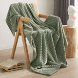 1 x RAW Customer Returns Living cuddly blankets, 150x200cm soft warm blankets sofa, olive green fleece blanket for couch, fluffy as a sofa blanket, couch blanket, cuddly blanket - RRP €22.78