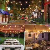 1 x RAW Customer Returns Svater Outdoor String Lights 30 Meters, G40 LED Luminous Outdoor String Lights Waterproof IP45 with 50 2 Glass Bulbs, String Light for Garden Terrace Patio Party, 2700K Warm White - RRP €59.99