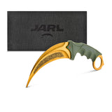 1 x RAW Customer Returns JARL Karambit Trainer CSGO Knife - CSGO Karambit Knife Trainer not Sharp made of stainless steel - Gift for CS GO fans with premium box - Karambit Trainer Blunt Outdoor Practice Combat Knife Collection - RRP €34.99