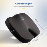 1 x RAW Customer Returns Safe Age seat cushion orthopedic ergonomic - coccyx cushion - wedge cushion - memory foam - RRP €28.49