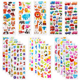 10 x Brand New Kids Stickers, 3D Stickers, 20 Sheets, Adhesive Stickers, Gometal Pack, Kids, Reward Scrapbooking Stickers - RRP €204.0