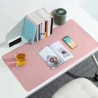 1 x RAW Customer Returns Multifunctional Office Mouse Pad, BUBM 80 x 40 cm Waterproof Desk Pad Made of PU Leather, Ultra-thin Mouse Pad, Non-Slip Desk Mat, for Office and Home - Pink - RRP €14.95