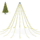 1 x RAW Customer Returns aneeway Christmas tree light chain with ring 3m, Christmas tree throw light chain with 16 garlands 480 LED 8 light modes Christmas lighting Christmas decoration for Christmas tree, warm white - RRP €47.99