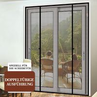 1 x RAW Customer Returns Yotache Magnetic Fly Screen Door, Yotache Insect Protection Double Door Fly Screen 170x240cm Ideal for Sliding Door Balcony Door No Drilling, Can Be Shortened, Black - RRP €40.33