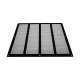 1 x RAW Customer Returns Vent Systems 400x400mm Black Ventilation Grille with Insect Screen. HVAC, Heating, Cooling and Ventilation applications. Indoor and outdoor vent cover. - RRP €30.1