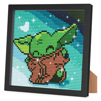 1 x Brand New RICUVED Cartoon Diamond Painting With Frame, 5D DIY Set Full -Cartoon Mosaic Making for Children Girls, Adults, Diamond Pictures Arts Craft for Home Wall Decor 18 x 18 cm - RRP €20.4