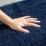 1 x RAW Customer Returns MIULEE Carpet Bath Mat Bathroom Carpet Bed Rug Non-Slip Bath Rug Bath Mat Absorbent Shower Rug Washable Doormat for Living Room Bedroom Bathroom 50x80 cm Dark Blue - RRP €22.99