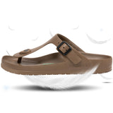 1 x RAW Customer Returns SAGUARO SAGUARO Slippers Men Women Lightweight Elastic Mules Classic Bathing Shoes Unisex Adult Slippers 36-46 EU Brown Size 8 UK - RRP €27.99