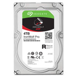 1 x RAW Customer Returns Seagate IronWolf Pro 4 TB internal hard drive, NAS HDD, 3.5 inches, 7200 rpm, CMR, 128 MB cache, SATA 6 GB s, silver, 3 years Data Rescue Service, FFP, model no. ST4000NEZ01 - RRP €157.71