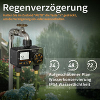 1 x RAW Customer Returns Diivoo Irrigation Computer 2 Outputs, Water Timer with Rain Delayed Manual Automatic Mode, Flexible Irrigation Frequency Irrigation Timer, Irrigation Timer for Garden - RRP €30.09