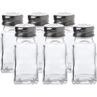 1 x RAW Customer Returns Whole Housewares Durable Premium Salt and Pepper Shaker Set - Glass Construction - Space Saving 4 x 9.3cm - Easy Refill Design - Perfect for Kitchen or Dining Table - RRP €13.1