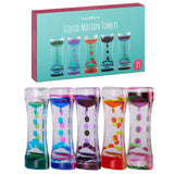 1 x RAW Customer Returns THE TWIDDLERS Set of 5 Liquid Motion Timers 15 cm, Multi-Coloured - Sensory Toy, Calming, Travel Companion, Concentration Aid, Office, Classroom, Children Adults - RRP €17.99