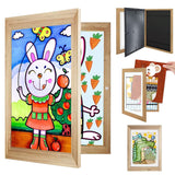 2 x Brand New Shengruili Storage Frame for Children, Children s Art Frame, A4 Children s Drawing Frame, Frame for Children s Drawings Front Opening, A4 Art Frame, Photo Frames for Children s Drawings - RRP €40.8