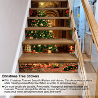 5 x Brand New Cooltto 3D Christmas Tree Stair Stickers Self-adhesive Stickers Stairs Decorative Stickers Stair Foil DIY Stair Stickers Vinyl PVC for Staircase Home Decoration 6 Pieces 18 x 100 cm - RRP €102.0