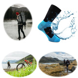 1 x RAW Customer Returns Kadem Unisex Women Men Adults Children Waterproof Breathable Outdoor Lifestyle Socks Running Cycling Hiking Water Sports Winter Sports Outdoor Sports turquoise L 43-46 - RRP €27.5