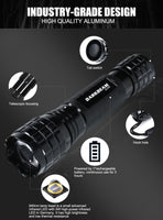 1 x RAW Customer Returns DARKBEAM infrared flashlight night vision 940 nm LED infrared light 5W, work for night vision devices, zoomable invisible IR spotlight with rechargeable battery for hunting, observation, rescue, 501F - RRP €32.26