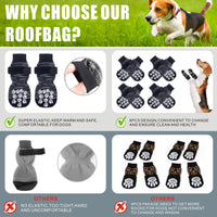 1 x Brand New Dolahovy 8Pcs Dog Shoes, Dog Paw Protector Robust Socks Dogs Paw Protector Soft Socks Dogs Cat Socks Resistant Puppy Paw Protector Dog Shoes Non-Slip Dog Shoes Paw Protector Dog Boots - RRP €20.39