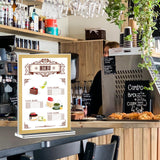 1 x RAW Customer Returns 5 Pack A4 Acrylic Poster Menu Rack, Transparent Plastic Display Rack Table Stand Restaurant Hotel Document Office Storage A4-T 5Pack  - RRP €28.51