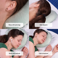 1 x RAW Customer Returns ODOXIA Piercing Pillow with Hole For Ear Against Ear Pain Donut Pillow Ear Cushion Sleeping Ring for Side Sleepers to Relieve Pain in the Ear Piercing Pillow Mint  - RRP €22.99