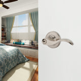 1 x RAW Customer Returns HAIFUAN Door Lever Handle Lock, Entry, Passage and Bathroom Use 805-R Right Door  - RRP €22.0