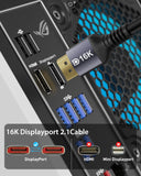 1 x RAW Customer Returns Stouchi DisplayPort Cable 2.1 7M DP2.1 2.0 Cable 16K 60Hz,10K 60Hz, 8K 120Hz,4K 240Hz 165Hz 144Hz Supports 80Gbps HDR DSC1.2a FreeSync G-Sync Display Port 2.1 Cable for Gaming Monitor - RRP €41.99