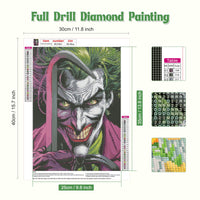 13 x Brand New NAIMOER Clown Diamond Painting Kits for Adults, Full Drill Funny Diamond Painting Kits, DIY 5D Diamond Dots Animals Diamond Art Kits for Home Decor 30x40 cm - RRP €265.2