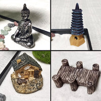 1 x RAW Customer Returns LuXianYS Japanese Zen Garden for Desk,12x8 inch Home Zen Garden Set,Japanese Zen Sand Garden Miniature Gift Set Mini Zen Garden for Home, Office Ornament - RRP €35.99