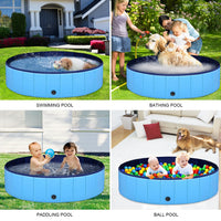 1 x RAW Customer Returns EONPOW Foldable Dog Pool 120x30cm - Large PVC Paddling Pool for Dogs, Non-Slip Swimming Pool, Foldable Dog Paddling Pool - RRP €34.99