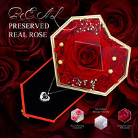 1 x RAW Customer Returns GOICC Eternal Rose Infinity Roses with Chain Preserved Real Roses Jewelry Box Mom Grandma Girlfriend Wedding Anniversary Birthday Gifts for Women - RRP €32.26