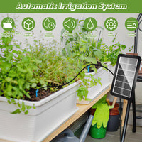 1 x RAW Customer Returns Aytop Garden Drip Irrigation System, Solar Powered Automatic DIY Watering System with IP65 Waterproof and 12 Time Modes for Plants on the Balcony, in the Plant Bed and in the Greenhouse - RRP €40.99