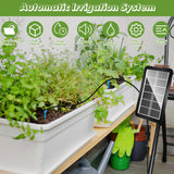 1 x RAW Customer Returns Aytop Garden Drip Irrigation System, Solar Powered Automatic DIY Watering System with IP65 Waterproof and 12 Time Modes for Plants on the Balcony, in the Plant Bed and in the Greenhouse - RRP €40.99