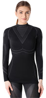 1 x RAW Customer Returns Ladeheid Women s Thermal Long Sleeve Shirt LAGI004 Black Graphite, XL  - RRP €20.16