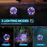 1 x RAW Customer Returns DeeprBlu Floating Pool Lighting Solar, 10cm Colored Solar Pool Lights Balls, IP68 Waterproof Pond Lighting, Multi-Colored Solar Floating Lights for Pool Pond Garden Party Decor-2 Pieces - RRP €27.06