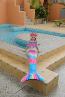 1 x RAW Customer Returns shepretty mermaid fin girls New Mermaid Tail Swimsuit for Adults and Children, M9-D-120 - RRP €43.36