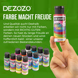 1 x RAW Customer Returns dezozo fabric paints textile paints Set of 12x60ml Machine washable Ideal for fabric paints Washable children s textile paint - RRP €25.1