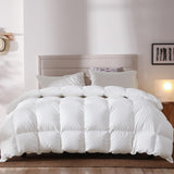 1 x RAW Customer Returns BedFabtasy All Season Duvet with 90 Down and 10 Feathers, 4 Season Plush Duvet Cover with Corner Tabs and 3D Affle Boxes, Warm Medium Comforter for All Year Round, 155 x - RRP €80.99