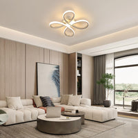 1 x RAW Customer Returns Comely LED Ceiling Light, 4-Light Modern Ceiling Lamp 30W, Creative Flower Shape LED Ceiling Lighting for Living Room Kitchen Bedroom Dining Room Hallway, Cold White 6500K - RRP €34.48