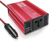 1 x RAW Customer Returns ASUNCELL 300W Voltage Converter 12V to 230V Power Converter with Dual USB Port, Power Inverter Charge Your Laptop, iPad, iPhone, Tablet, Console And More - RRP €34.99