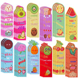 2 x Brand New DSLSQD Pack of 36 fruit bookmarks, fruit bookmarks for children, scented bookmarks, scratch, bookmarks, paper, funny classroom bookmarks, marking pages, for students, teachers, reading, school - 12 styles - RRP €33.6