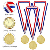 1 x RAW Customer Returns Donrime Metal Award Medals, 12 Pieces Gold Medal Winner Medals for Children Adults Awards for Sports Day, Gymnastics Competitions, Party Favors - RRP €17.09