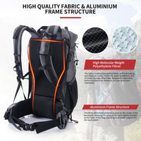 1 x RAW Customer Returns Naturehike Rock 60 40 5L Internal Frame Hiking Backpack for Outdoor Camping Travel Backpacking - RRP €99.0