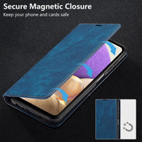 1 x Brand New ZTOFERA Phone Case for Samsung Galaxy A13 4G A13 5G A04s, Premium PU Leather Foldable Case with Card Slot Magnetic Closure Stand Flip Wallet Cover Shockproof Protective Case, Blue - RRP €21.6