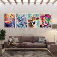 4 x Brand New 9 pieces diamond painting adults set of 9, 30 x 40 cm  - RRP €60.48