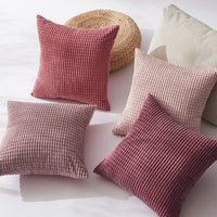 1 x RAW Customer Returns Topfinel cushion cover 50x50 pink set of 4 corduroy grainy gradient cushion covers cushion cover decorative cushion cover sofa cushion couch cushion for sofa bedroom living room balcony children fluffy - RRP €28.31