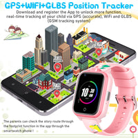 1 x RAW Customer Returns Mingfuxin 4G Kids Smartwatch, Waterproof Smartwatch Phone with Dual Camera, Children GPS Tracker with WiFi Video Phone Call SOS for Girls Boys 3-14 Birthday Gifts Pink  - RRP €79.99