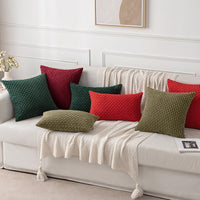 2 x Brand New MIULEE Corduroy Cushion Cover Pillowcases Decorative Cushion Cover Modern Sofa Cushions Throw Pillows Couch Cushions Decorative Pillows Soft for Sofa Living Room Bedroom Set of 2 40 x 40 cm Olive Green - RRP €32.98