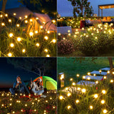 1 x RAW Customer Returns Acxilexy 6 Pieces Solar Firefly Lights for Garden, 48 LEDs Solar Lights with 8 Modes, Outdoor Solar Firefly Light, Remote Control, IP65 Waterproof, Solar Fireflies for Lawn Balcony Landscape - RRP €27.99