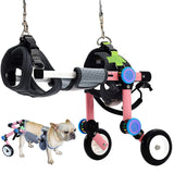 1 x RAW Customer Returns HobeyHove Adjustable Hind Leg Dog Wheelchair, Support For Small Pets With Paralyzed Hind Legs XS Pink, Pink-XS - RRP €218.03