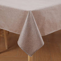 1 x RAW Customer Returns Homaxy Linen Look Tablecloth Washable Lotus Effect Square 140 x 300 cm Tablecloth Linen Tablecloth Water-Repellent Tablecloth Table Linen Stain Protection, Linen - RRP €24.86